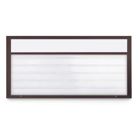 United Visual Products Single Door Radius Corkboard, 18"X24", S UV8000-SATIN-DBURGU